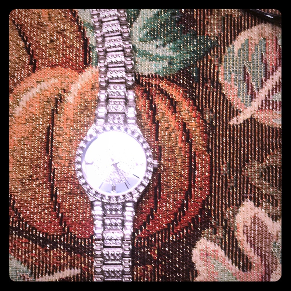 White Avon Watch